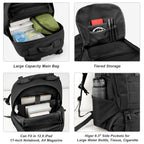 Jueachy Tactical Backpack 35L Military Bag: Waterproof Army Hiking Backpack Molle Bookbag Edc Bag