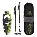 Yukon Charlie'S Sherpa Snowshoe Kit, 8-Inch X 21-Inch, Includes Snowshoes, Trekking Poles And Travel Bag