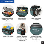 Titan by Arctic Zone 48 Can Zipperless Soft Cooler with HardBody Liner, Jungle Hunt