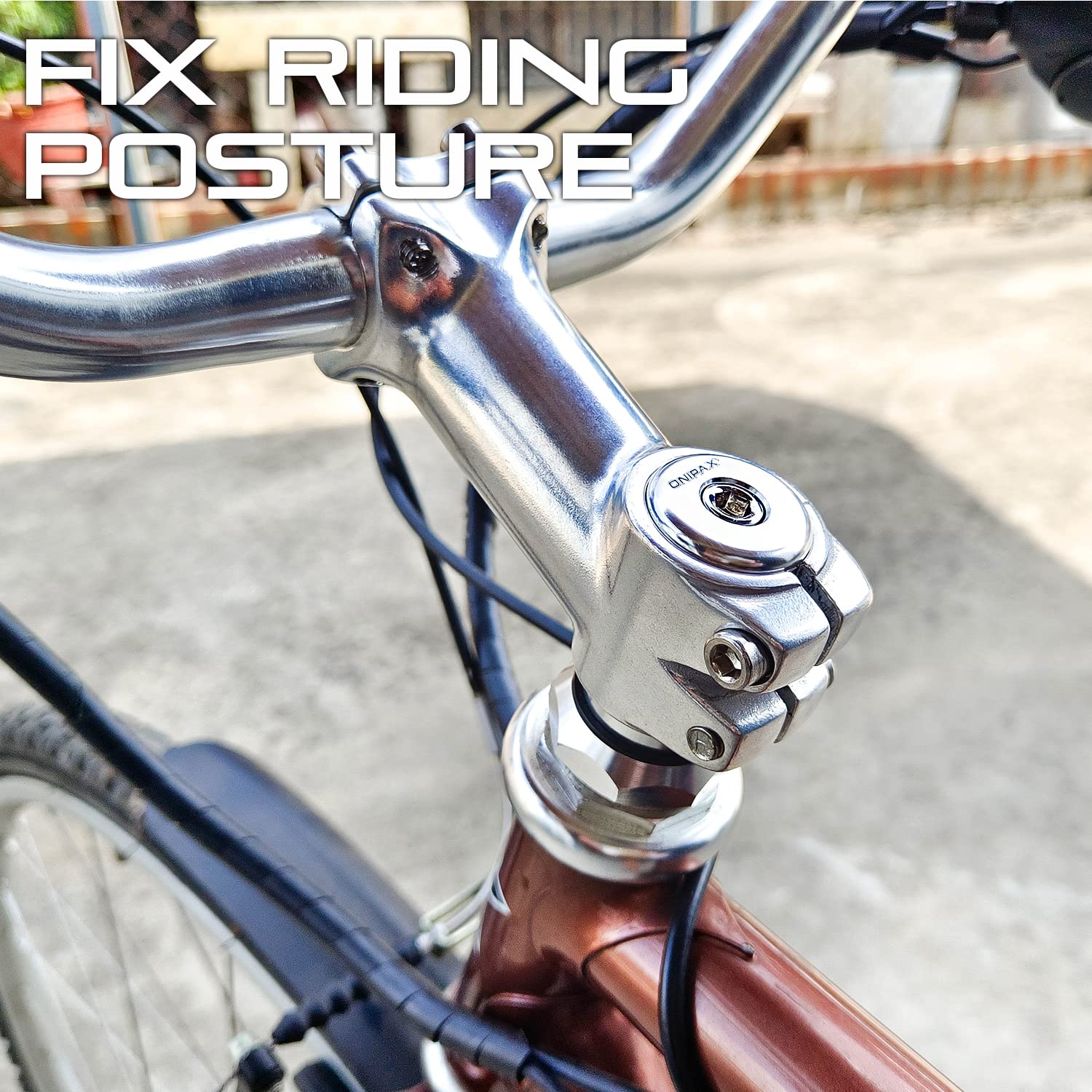 Onipax Bike Stem Quill Adapter 22.2Mm / 25.4 Mm (25.4Mm)