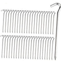 Tent Pegs - Aluminium Tent Stakes Pegs With Hook - 7 Hexagon Rod Stakes Nail Spike Garden Stakes Camping Pegs For Pitching Campi