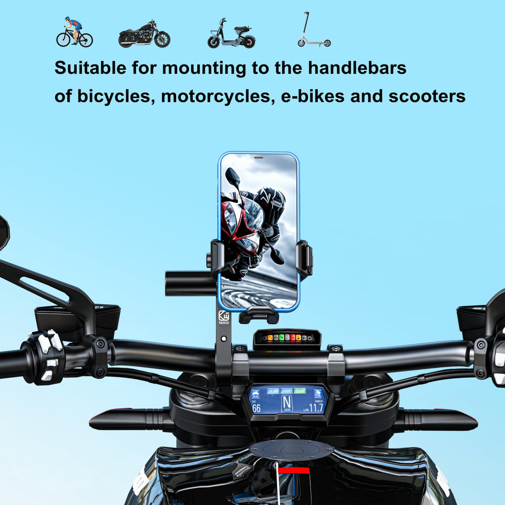 Brcovan Aluminum Alloy Handlebar Extensions For Bicycle & Motorcycle, Bike Handlebar Extender With Single Mounting Clamp Bracket