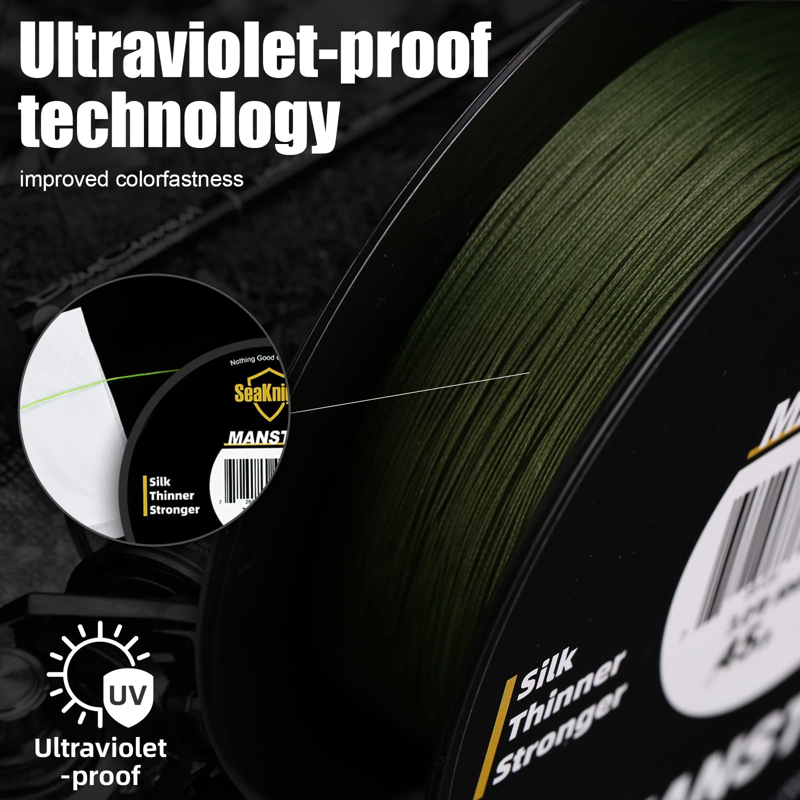 Seaknight W8 Ii 8 Strands Braided Lines 164Yds/ 328Yds/ 547Yds Smooth Pe Braid Multifilament Carp Fishing Lines Saltwater For Se
