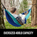 Gorilla Grip Durable Portable Camping Hammock, Holds 400Lbs With Heavy Duty Tree Straps, Comfortable Travel Swing, Camp Hammocks