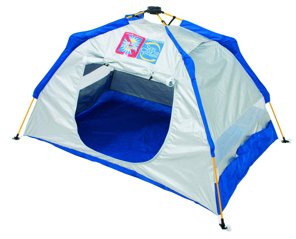 Rio Brands Beach Total Sun Block Upf 50+ Baby Sun Shade Pop-Up Beach Shelter, Silver, 62'' X 41'' X 36'' (Atsbsd103-2019-1)