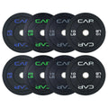 CAP Barbell 190 LB Economy Olympic Bumper Plate Set with Color Logo | Black