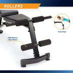 Marcy Multi-Purpose Adjustable Workout Utility Weight Bench For Full Body Upright, Incline, Decline, And Flat Exercise Sb-228 ,