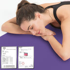 Hatha Yoga Thick Tpe Yoga Mat 72''X 27''X1/3 Inch Non Slip Eco Friendly Exercise Mat For Yoga Pilates & Floor Workouts (Purple)