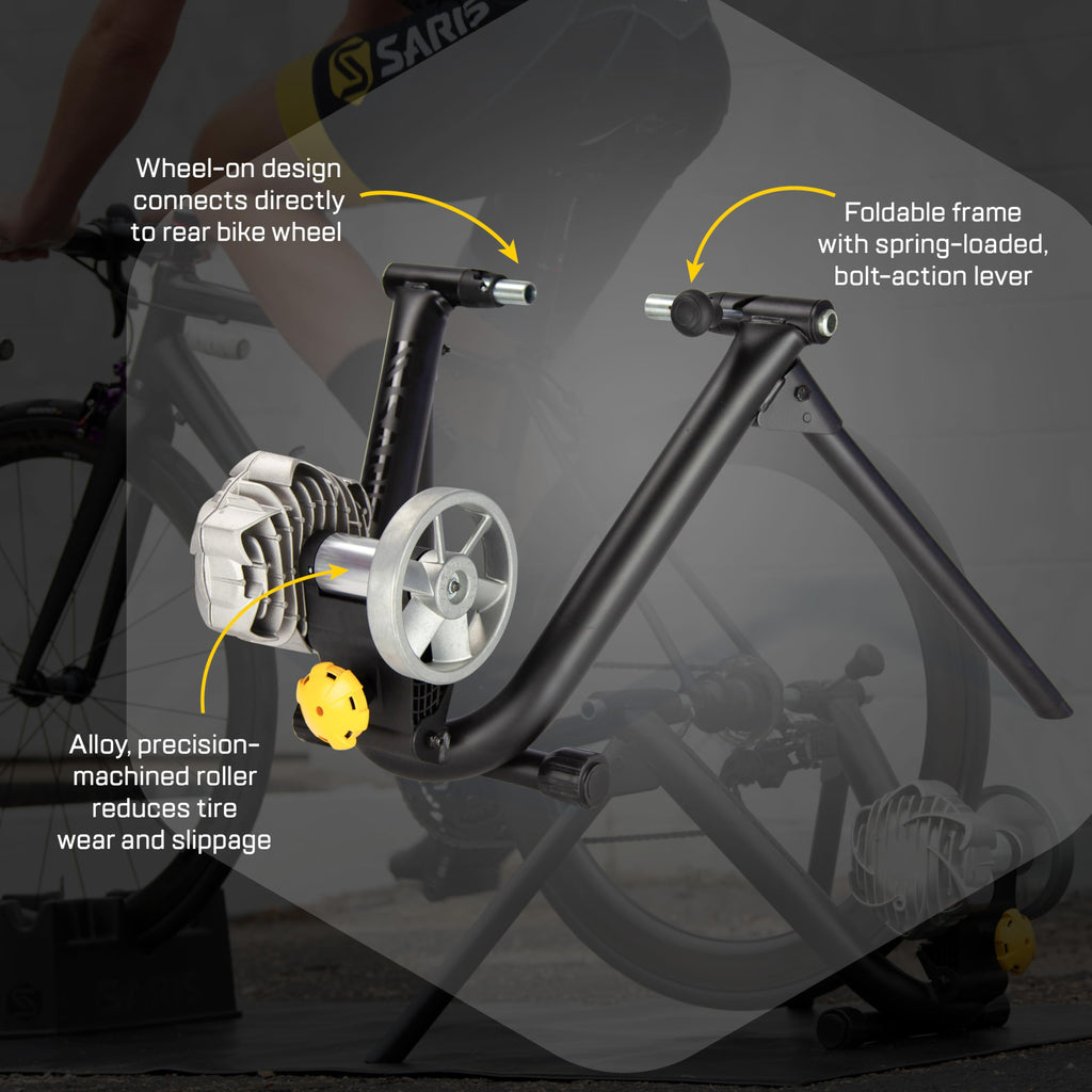 Saris Fluid2 Indoor Bike Trainer, Fits Road And Mountain Bikes, Compatible With Zwift App