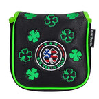 Big Teeth Lucky Clover Mallet Putter Cover Magnetic, Putter Covers For Golf Clubs Mallet, Putter Headcover Mallet Funny Fit Tayl