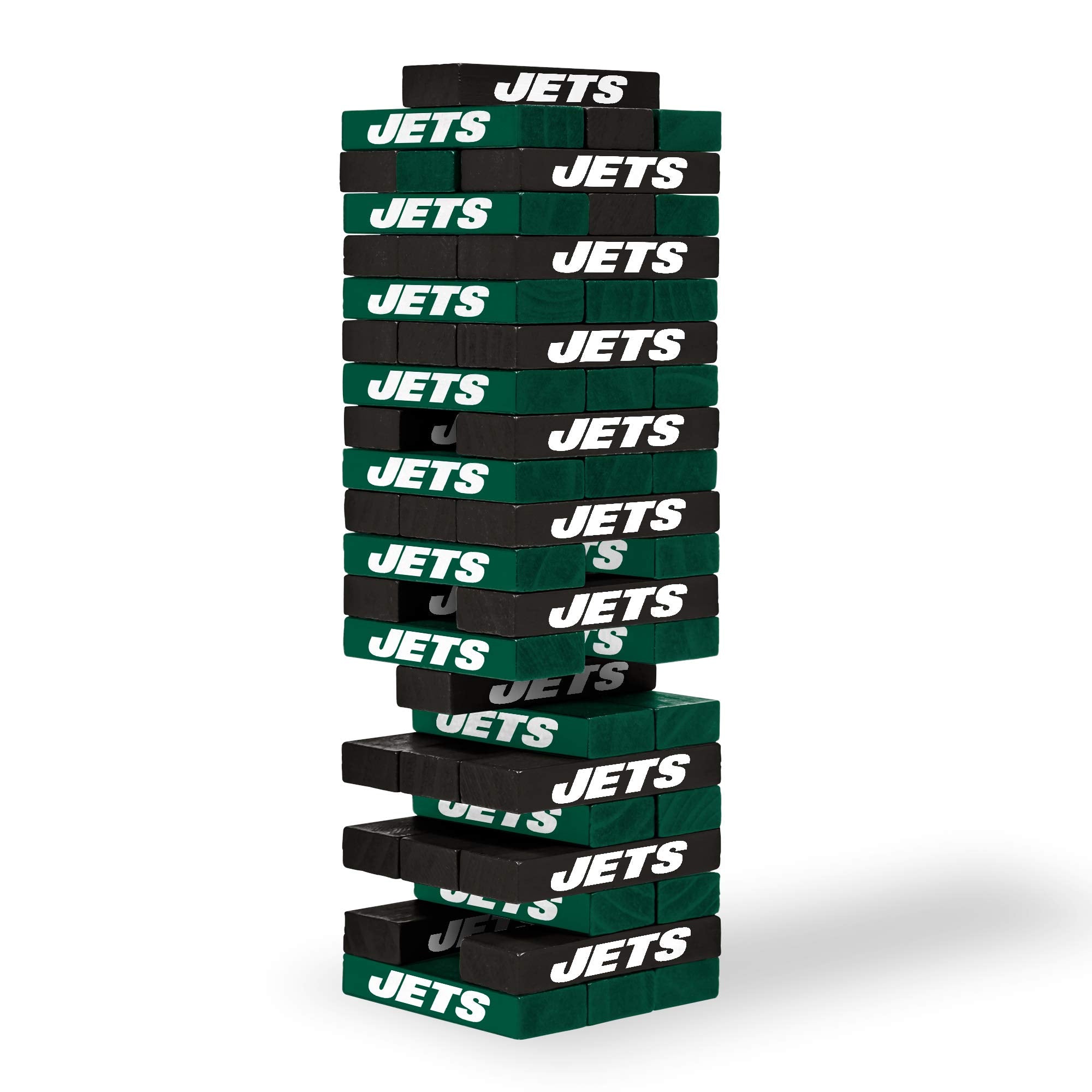 Wild Sports NFL New York Jets Table Top Stackers 3 x 1 x .5, Team Color