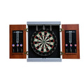 Hathaway Geneva Dartboard And Cabinet Set - Includes 18-In Dartboard, Steel-Tip Darts, Chalk Scoreboards - Perfect For Family Ga