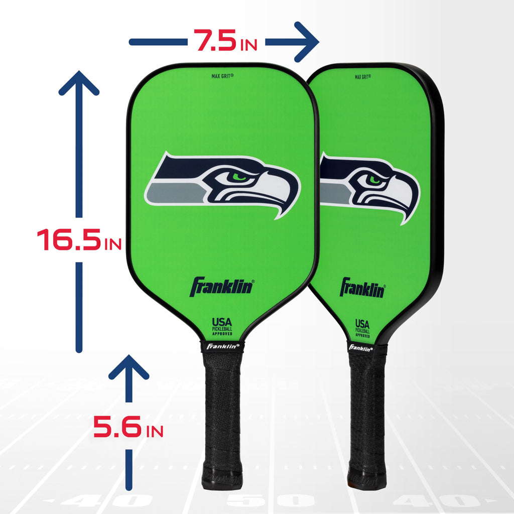 Franklin Sports Nfl Seattle Seahawks Pickleball Paddle - Pickleball X - Polypropylene Core, Team Logo - Nfl Official Licensed Pr