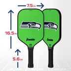 Franklin Sports Nfl Seattle Seahawks Pickleball Paddle - Pickleball X - Polypropylene Core, Team Logo - Nfl Official Licensed Pr