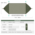 Etrol Camping Hammock With Mosquito Net,3 In 1 Function Parachute Portable Hammock,Double & Single Hammocks Tent For Travel Outd