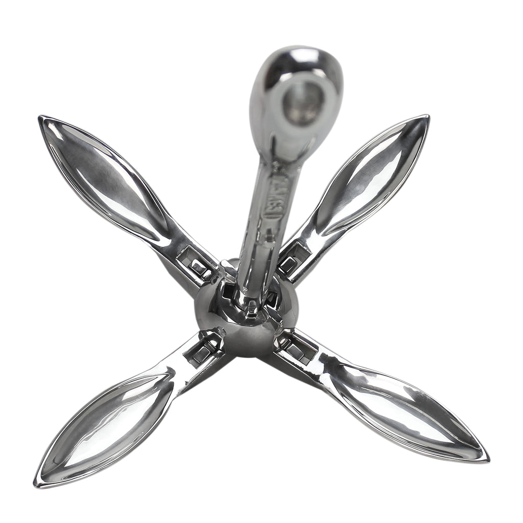 Extreme Max 3006.6675 Boattector Stainless Steel Folding/Grapnel Anchor - 3.5 Lbs.