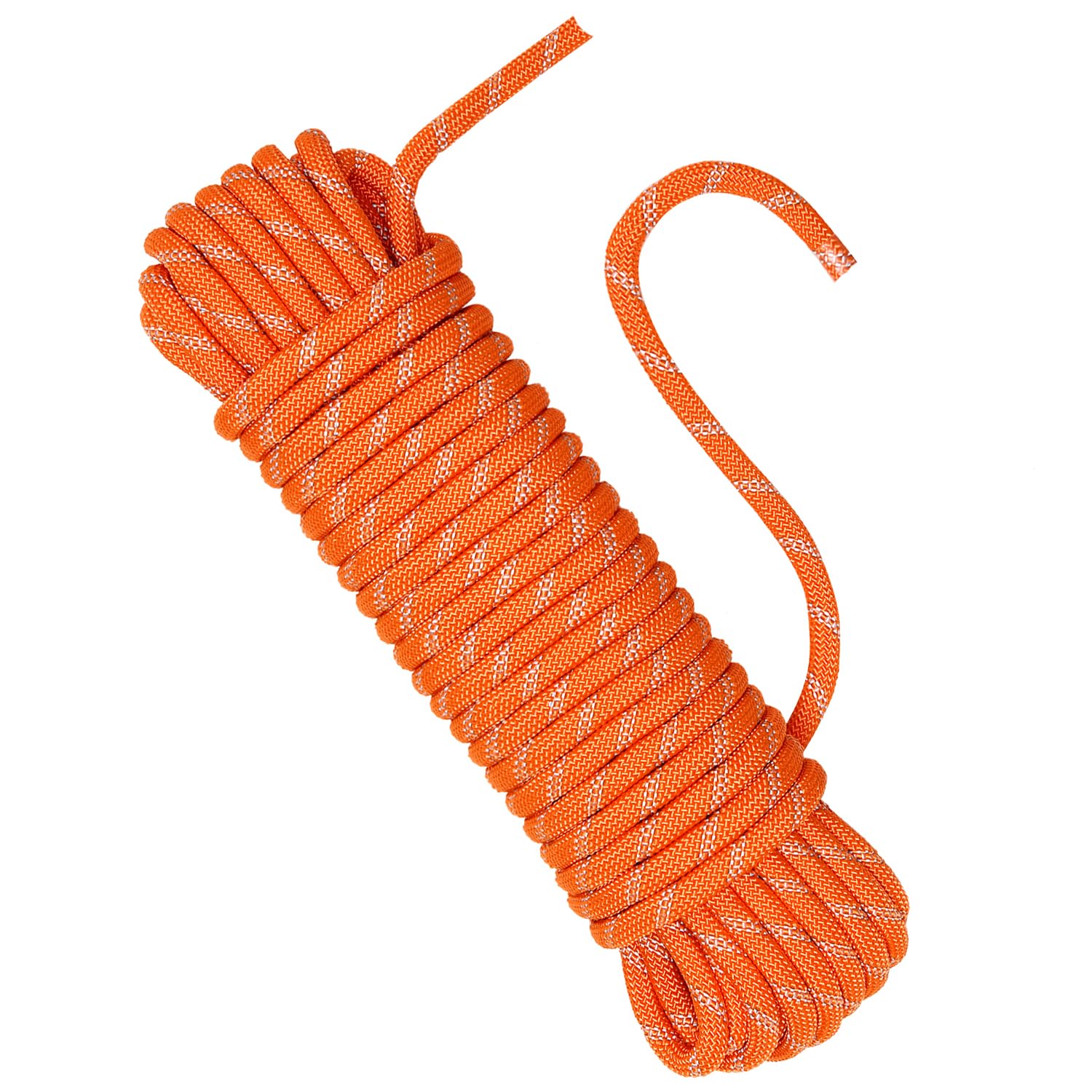 Northpada 10Mm 30 Meter Nylon Rock Static Climbing Rope Boat Anchor Marine Rope Dock Lines Arborist Tree Rope Hoist Rigging Line