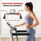 Treadmill for Home, Walking Pad Treadmill with Incline, 2-in-1 Portable Walking Pad with Handle Bar, 330LBS Weight Capacity 2.5H