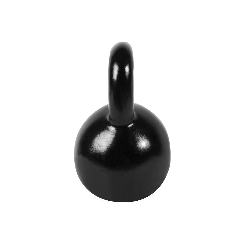 Cap Barbell Black Enamel Coated Cast Iron Kettlebell, 35 Lb