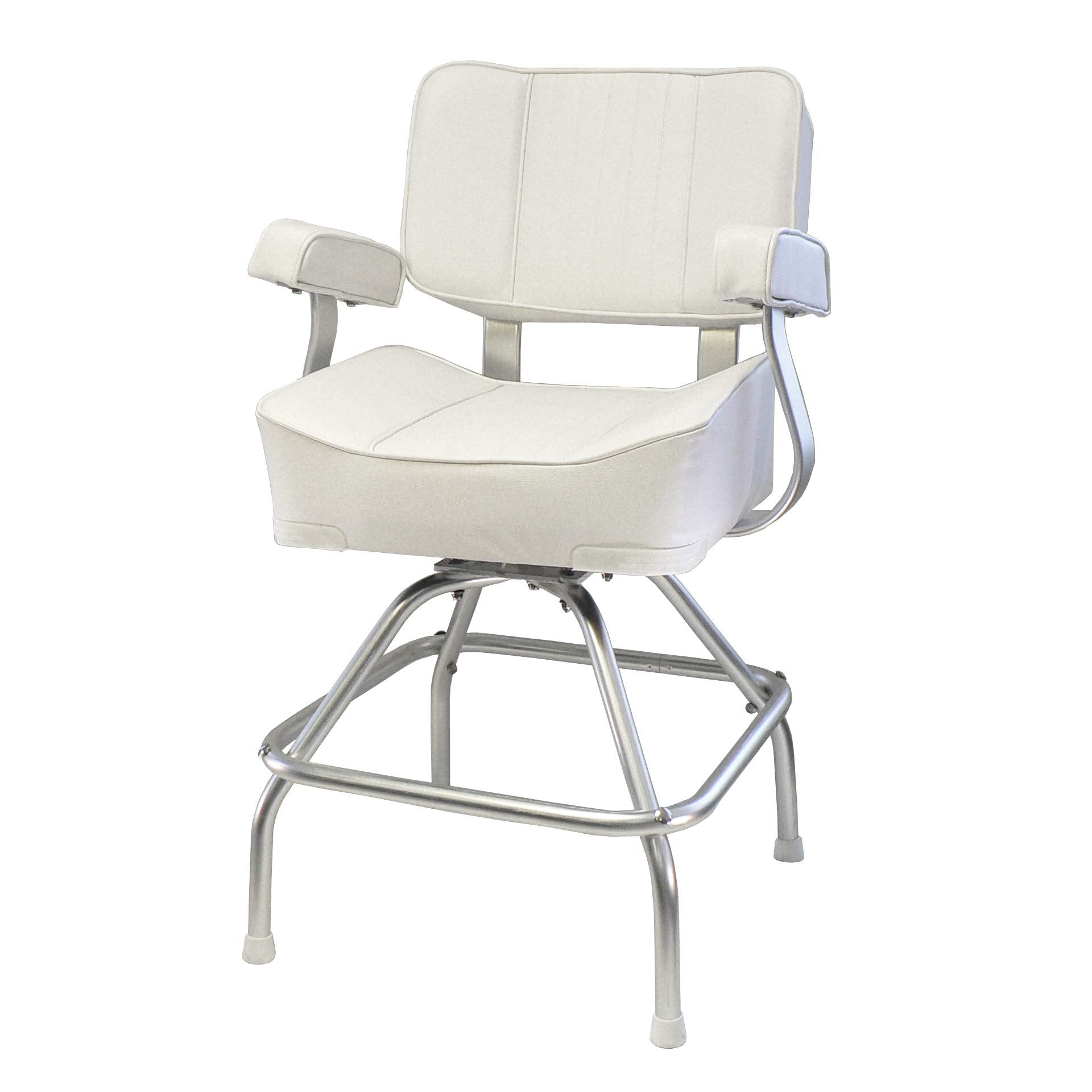 Springfield 1020003 Deluxe Captains Seat and Stand - Off-White