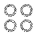 X AUTOHAUX 4pcs 25mm x 7 Ball Bearing Cages Crank Bearings Rear Wheel Bearing Retainer for Bicycle