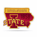 Rico Industries Ncaa Iowas State Cyclones State Shape Shape Cut Pennant - Home And Living Room D  Cor - Soft Felt Ez To Hang