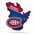 Rico Industries Nhl Montreal Canadiens State Shape Shape Cut Pennant - Home And Living Room D  Cor - Soft Felt Ez To Hang