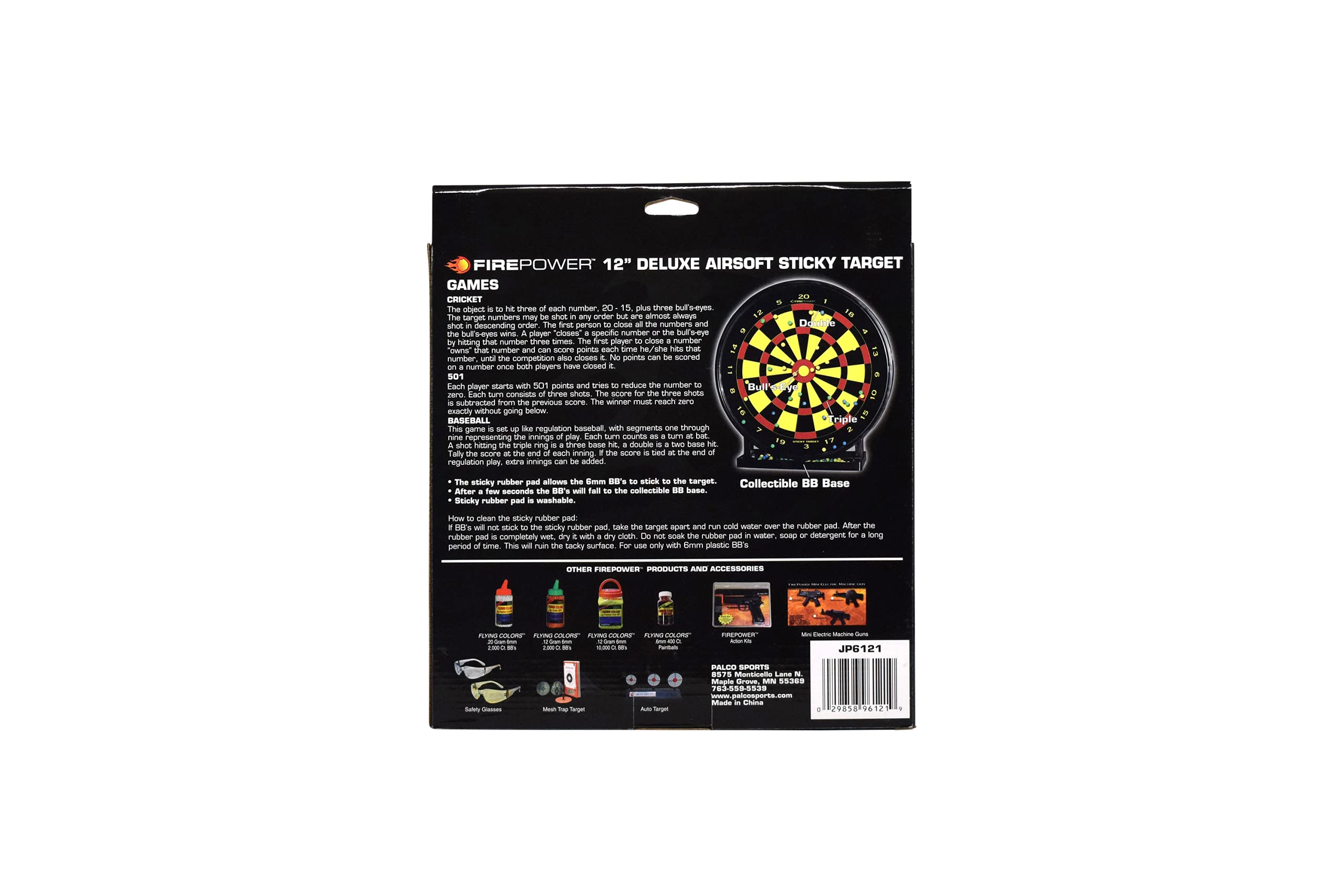 Firepower Softair 12-Inch X 12-Inch Dartboard Sticky Target