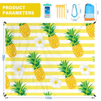 Famstar Beach Blanket Oversized Extra Large78 X 110,Waterproof Sandproof Beach Blanket 2-8 Adults Lightweight Durable For Travel