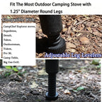 Hqparrts Leg Levelers Leg Levelers For Most C-Amp C-Hef Stove,Camp Stove Leg Levelers Fit For Outdoor Camping Stove With 1.25''