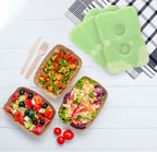 Healthy Packers Ice Pack - Freezer Packs - Original Cool Pack | Slim & Long-Lasting Ice Packs For Your Cooler Bag (4)