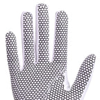 Gh Womens Leather Golf Gloves One Pair - Plain Both Hands (White, 22 (Xl))