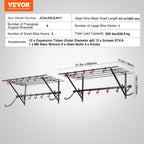 Vevor Bike Storage Rack Wall Mount Garage Bike Holder & 2 Shelves For 4 Bicycles