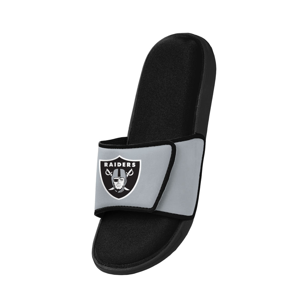 FOCO Las Vegas Raiders NFL Mens Foam Sport Slide - M