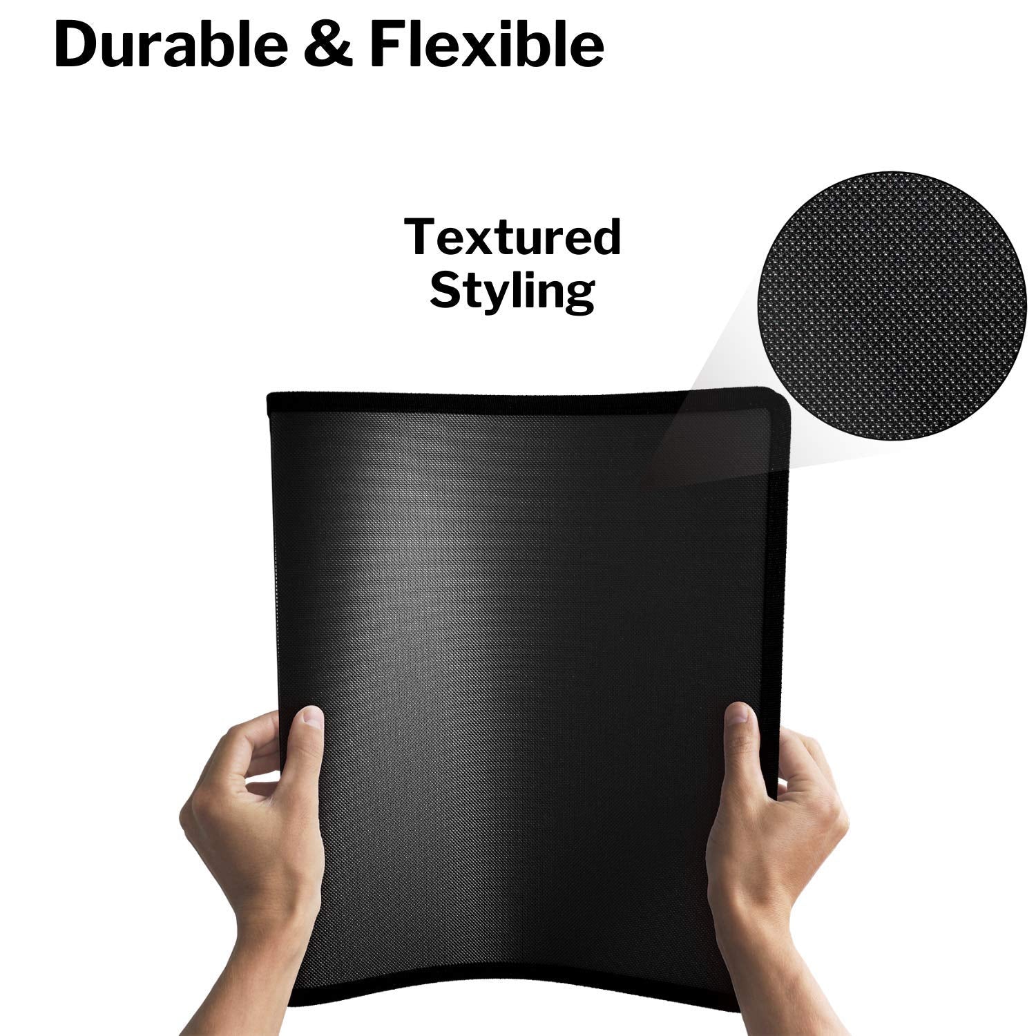 Dunwell Art Portfolio Binder 85X11 - (Black) Portfolio Folder For Artwork, Letter Size Document, Flexible Cover Presentation Boo
