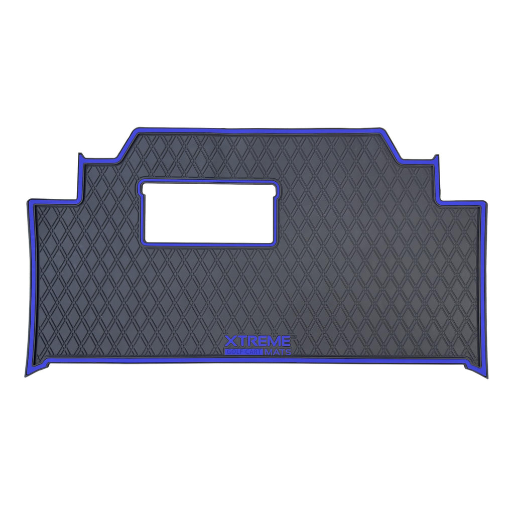 Xtreme Golf Cart Mats, Diamond Rubber Floor Mat Liner for 2026 Club Car Tempo & Onward Models (Blue Trim)