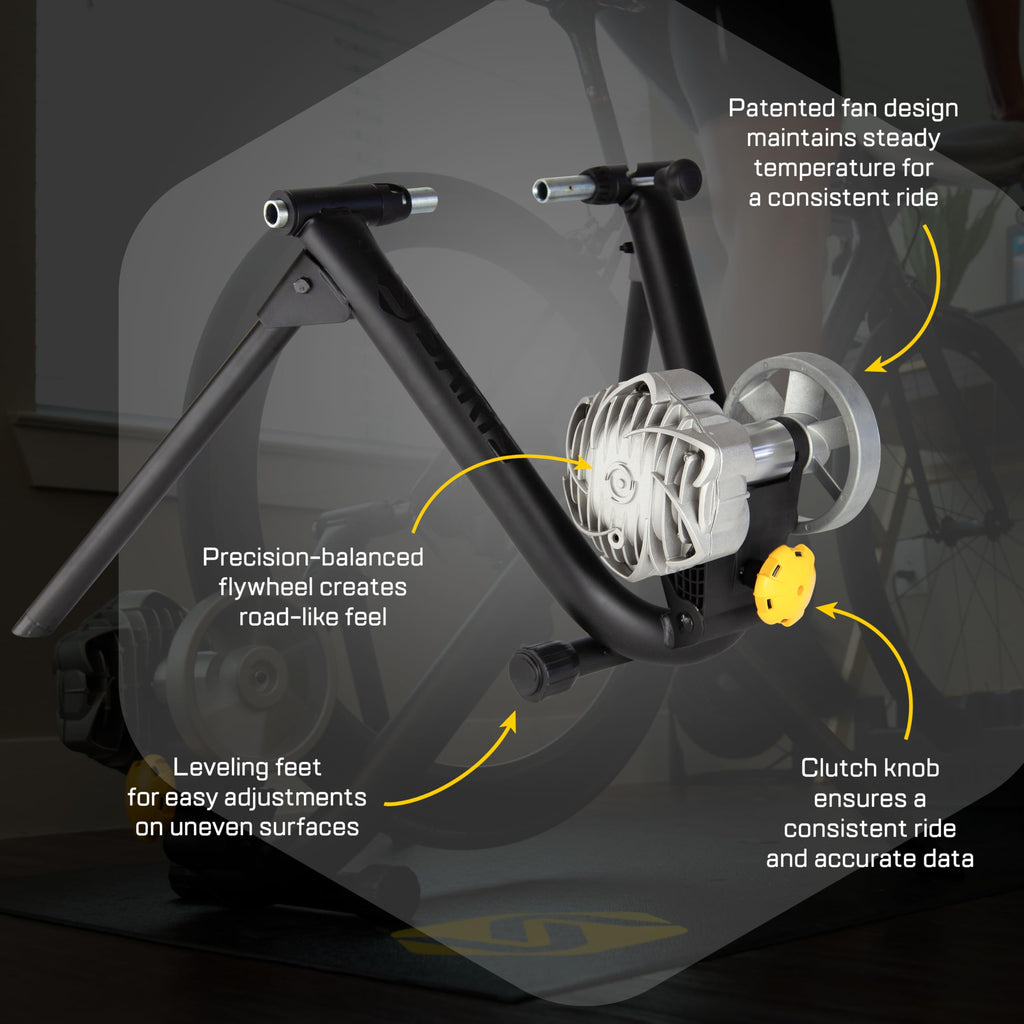 Saris Fluid2 Indoor Bike Trainer, Fits Road And Mountain Bikes, Compatible With Zwift App