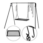 Bruntmor Large Outdoor Campfire Grill Camping Open Fire Cooker Stand Swing Away Hanging Grill Equipment For Fire Pit Stand Campf