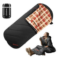 Kingcamp Sleeping Bags, Extra Wide Flannel Sleeping Bag For Adults, Lightweight, Portable, Big And Tall Wearable Sleeping Bag Fo