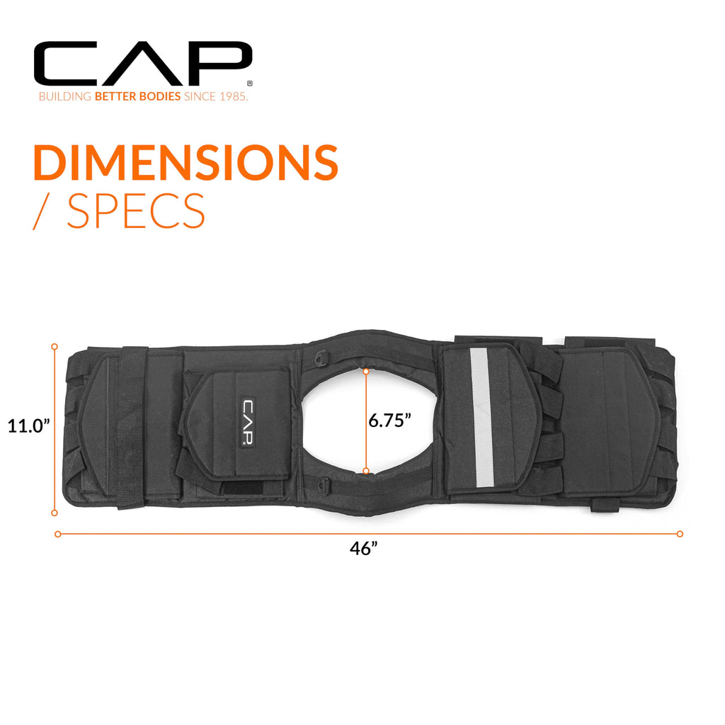 Cap Barbell Adjustable Weighted Vest, 60 Lb