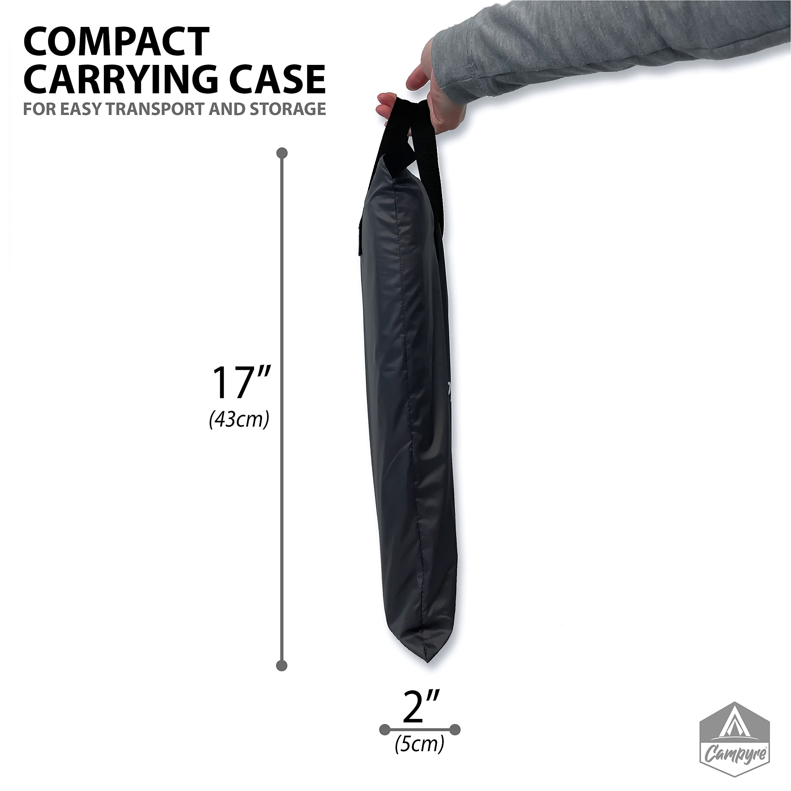 Campyre - Tent & Rv Camping Organizer With Zippered Flap, 9-Shelf Storage. Rv Shoe Organizer, Dining Tent Organizer. Organize An
