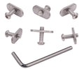 Meter Star 6 Pcs 304 Stainless Steel Kayak Rail Screws & M6 Track Nuts Rail Hardware Gear Mounting Replacement Kit For Kayaks Ca
