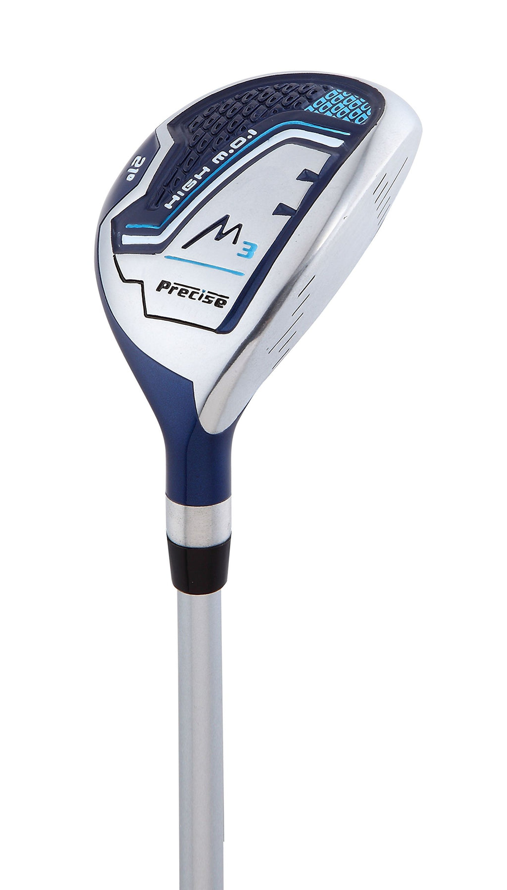 Precise M3 Ladies Womens Complete Golf Clubs Set Includes Driver, Fairway, Hybrid, 7-Pw Irons, Putter, Stand Bag, 3 H/Cs Blue -