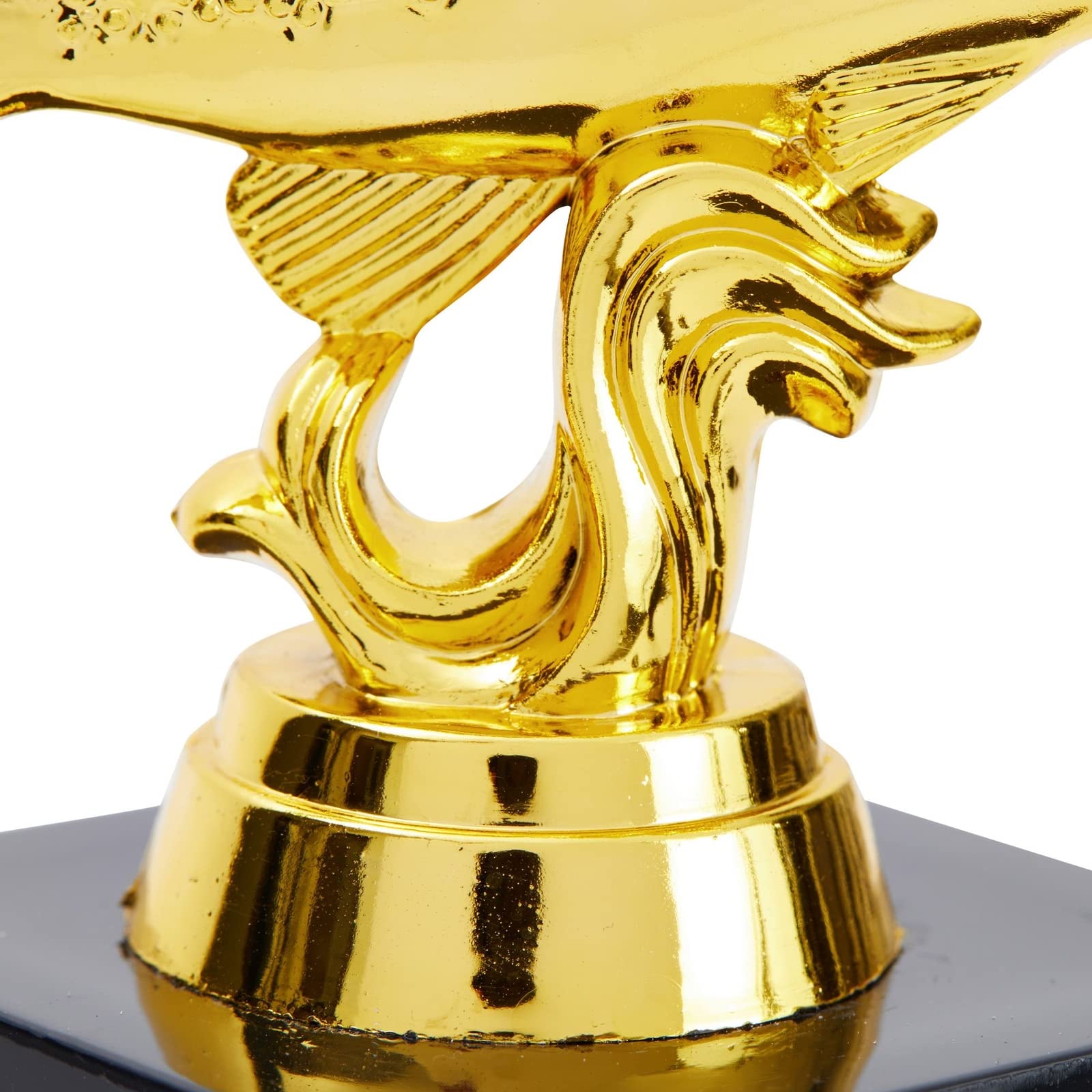 Juvale Small Fish Trophy, Golden Fishing Award For Tournaments And Competitions (3X5 In)