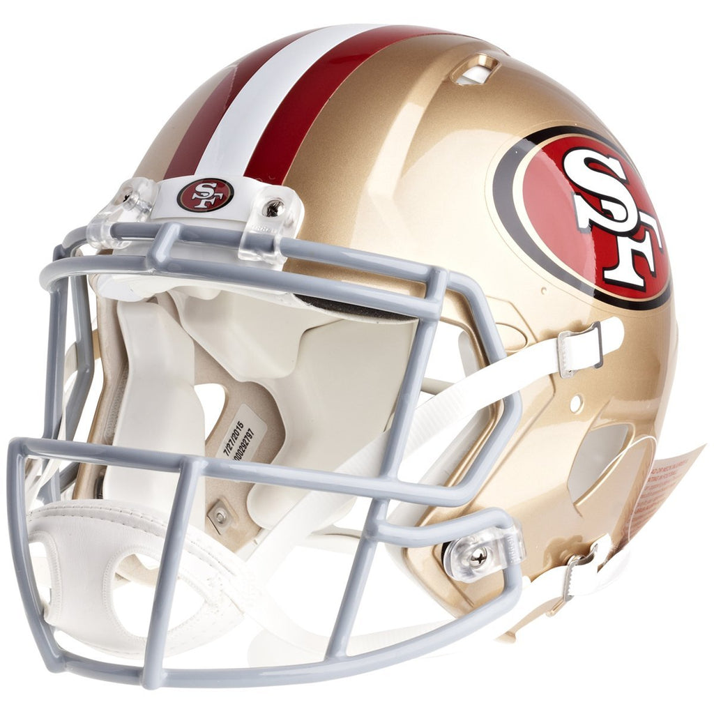Riddell Nfl San Francisco 49Ers Speed Authentic Football Helmet , Gold , Medium