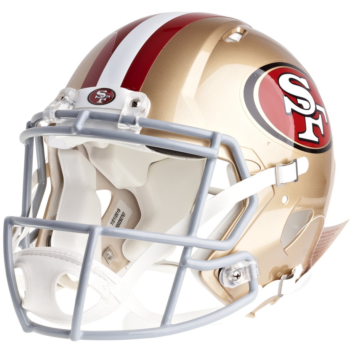 Riddell Nfl San Francisco 49Ers Speed Authentic Football Helmet , Gold , Medium