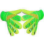 Jalunth Soccer Goalkeeper Goalie Gloves Kids Youth Goal Keeper Field Player Glove Boys Girls Ages 7-8 Years Old Anti-Slip Latex