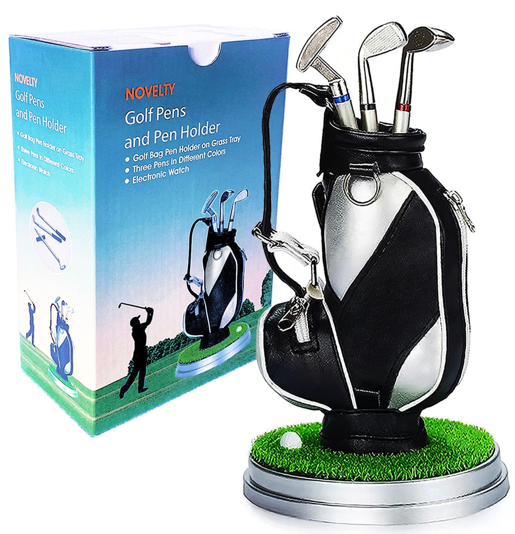 Golf Pen Holder Gifts For Men Women, Unique Birthday For Dad Boyfriend Boss Coworkers Golfers, Cool Office Gadgets Desk Decor, M