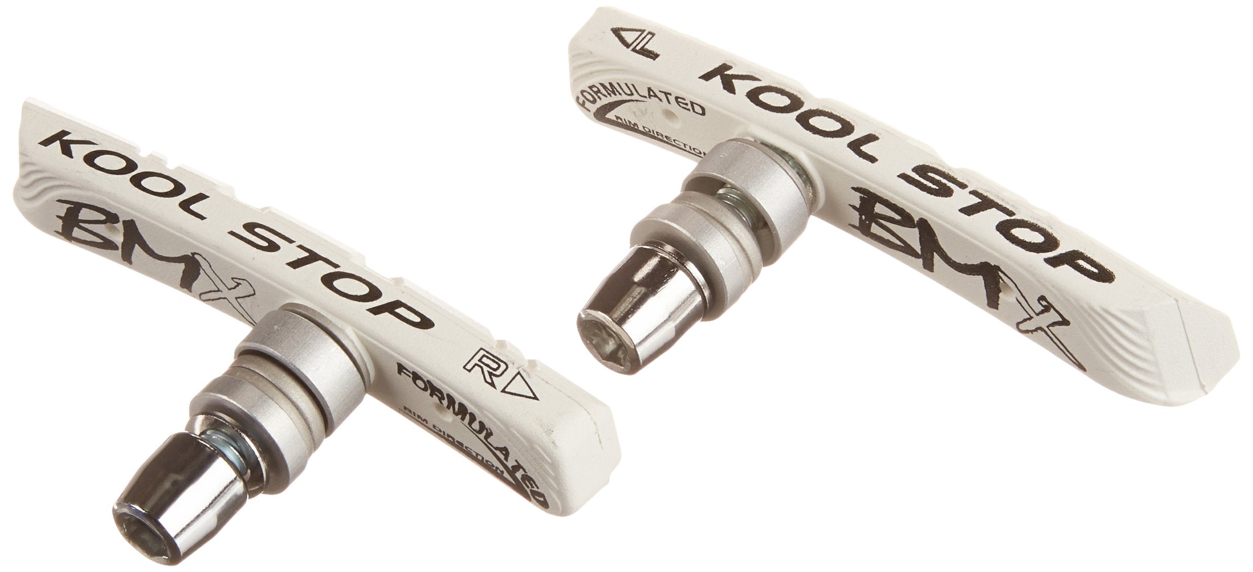 Kool-Stop Bmx Threaded Brake Pads (White)