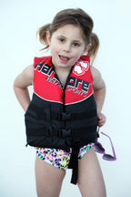 Child Life Jacket Vest For 30-50 Lbs. | Us Coast Guard Approved (Red, Child)